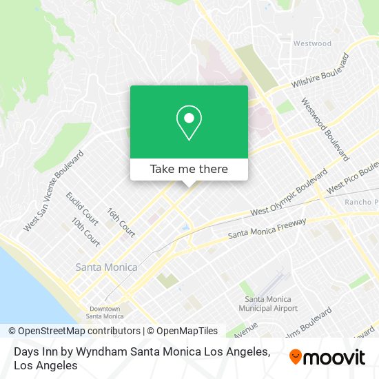 Mapa de Days Inn by Wyndham Santa Monica Los Angeles