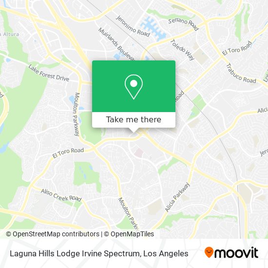 Laguna Hills Lodge Irvine Spectrum map