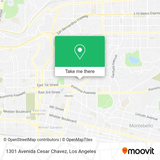 1301 Avenida Cesar Chavez map