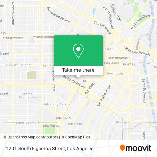 Mapa de 1201 South Figueroa Street