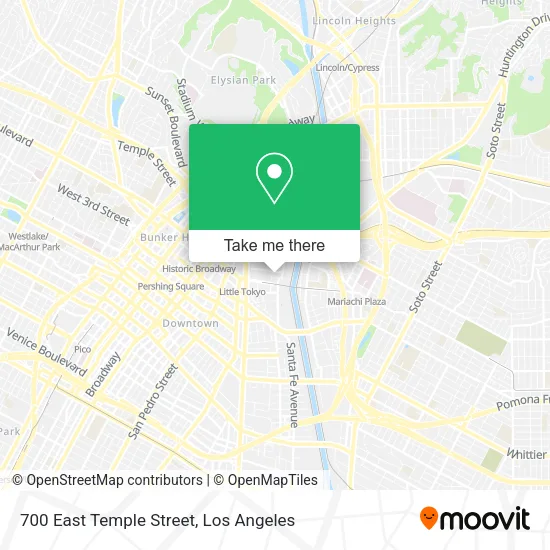 700 East Temple Street map
