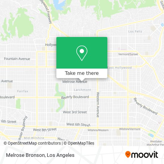 Melrose Bronson map