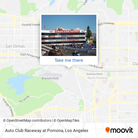 Mapa de Auto Club Raceway at Pomona