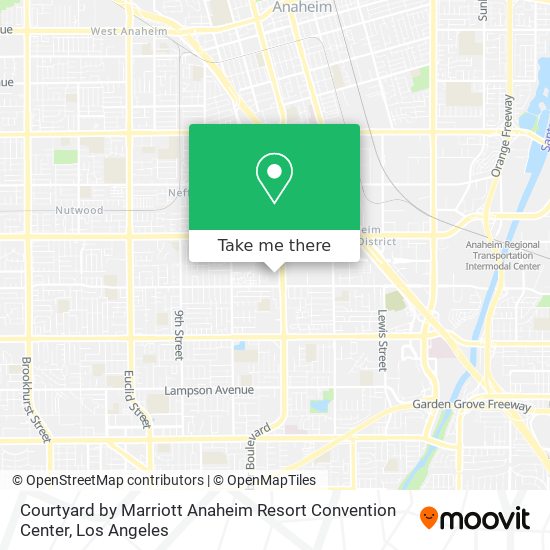 Mapa de Courtyard by Marriott Anaheim Resort Convention Center