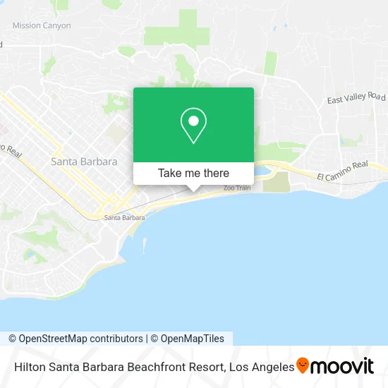 Hilton Santa Barbara Beachfront Resort map