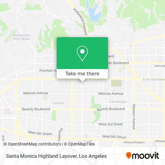 Mapa de Santa Monica Highland Layover