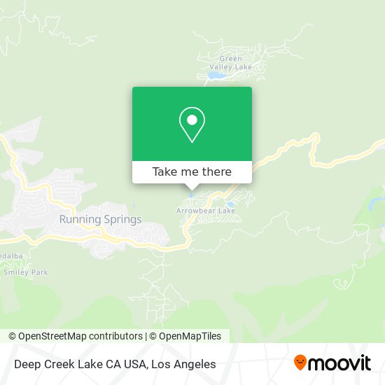 Deep Creek Lake CA USA map