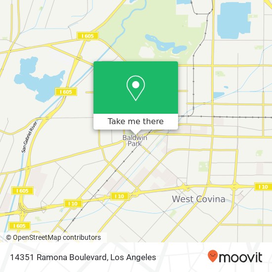 Mapa de 14351 Ramona Boulevard