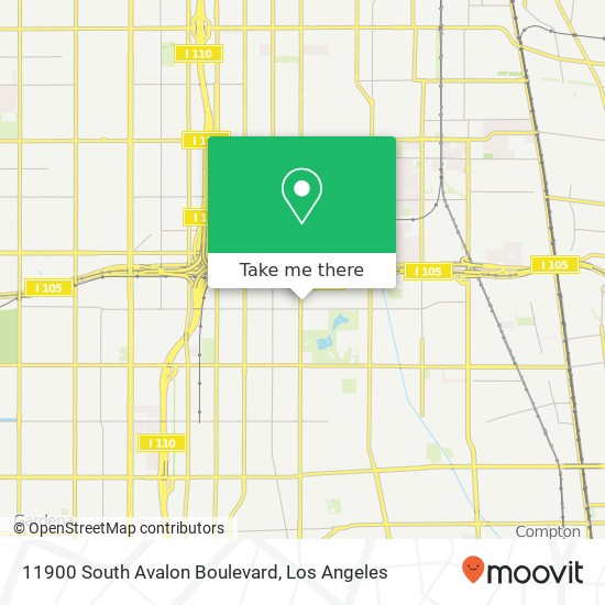 Mapa de 11900 South Avalon Boulevard