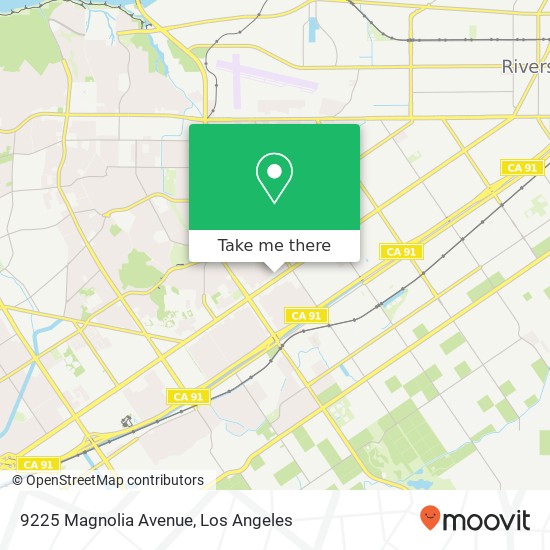 Mapa de 9225 Magnolia Avenue
