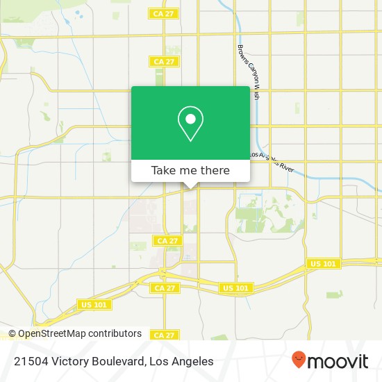 21504 Victory Boulevard map