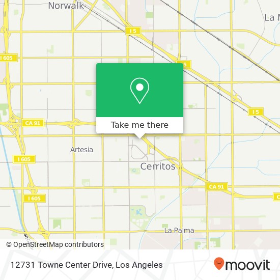 12731 Towne Center Drive map
