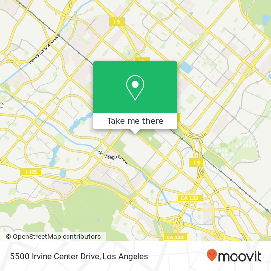 Mapa de 5500 Irvine Center Drive