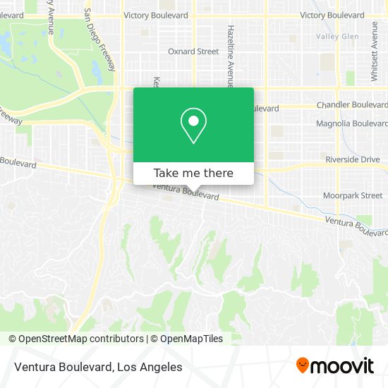 Ventura Boulevard map