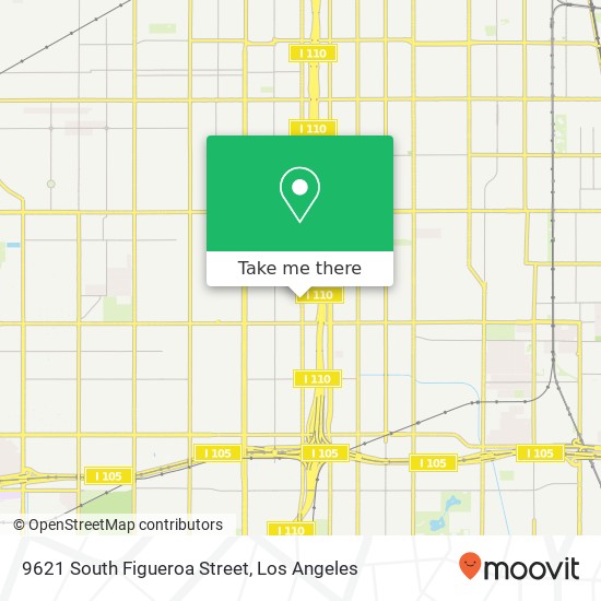 9621 South Figueroa Street map