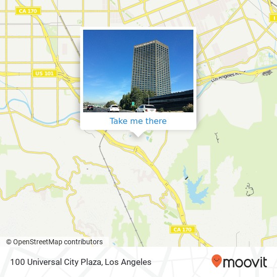 Mapa de 100 Universal City Plaza