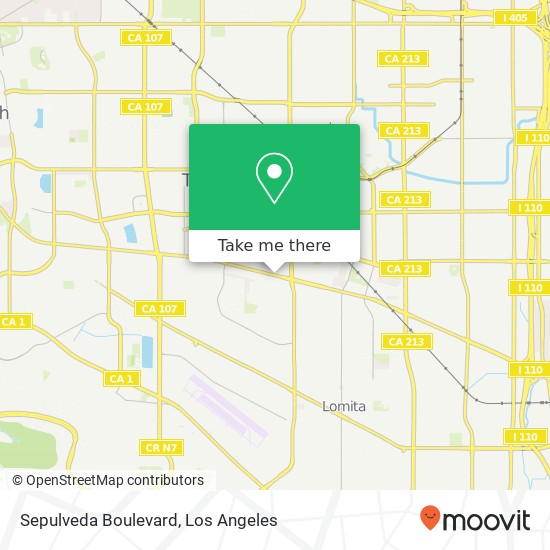 Mapa de Sepulveda Boulevard