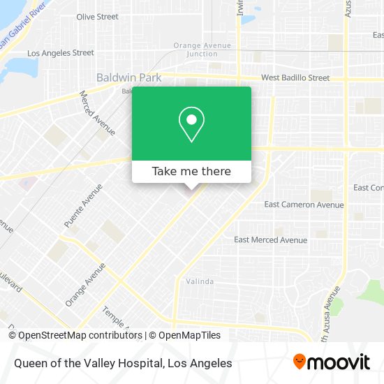 Queen of the Valley Hospital map