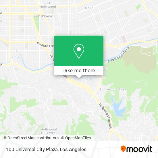 100 Universal City Plaza map