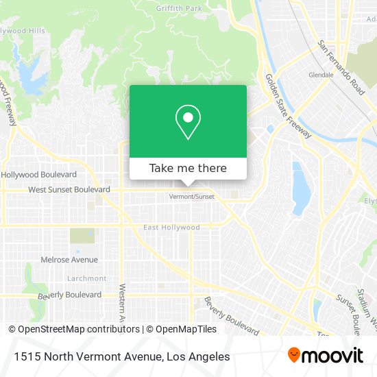 1515 North Vermont Avenue map