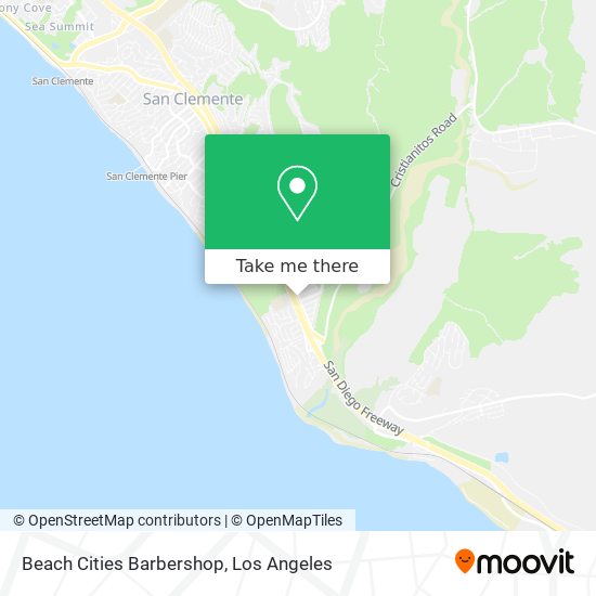Beach Cities Barbershop map