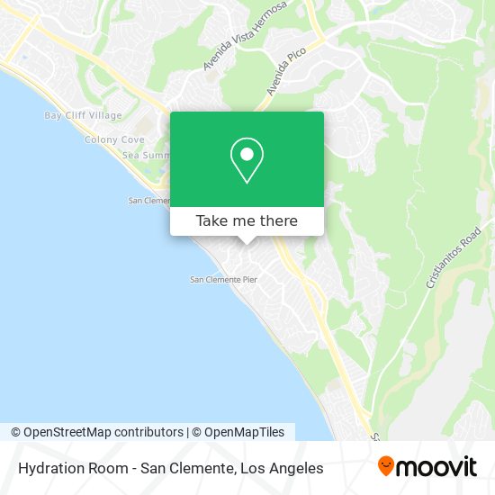 Hydration Room - San Clemente map