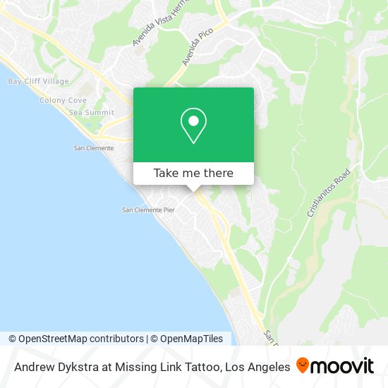 Mapa de Andrew Dykstra at Missing Link Tattoo