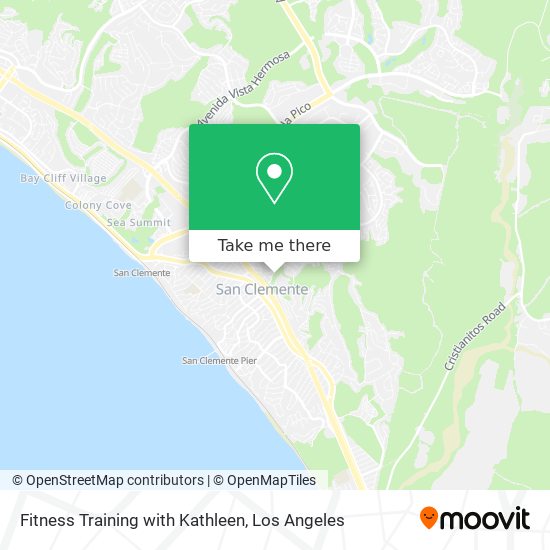 Fitness Training with Kathleen map