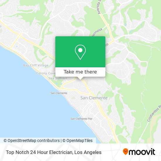 Top Notch 24 Hour Electrician map