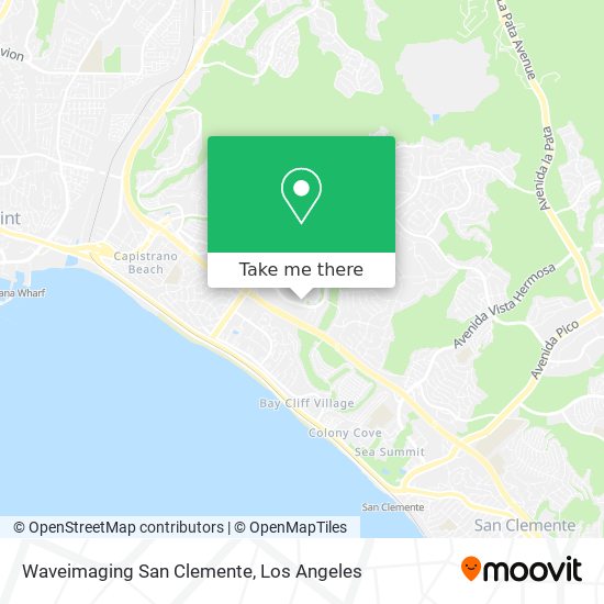 Waveimaging San Clemente map