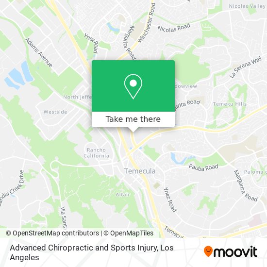 Mapa de Advanced Chiropractic and Sports Injury