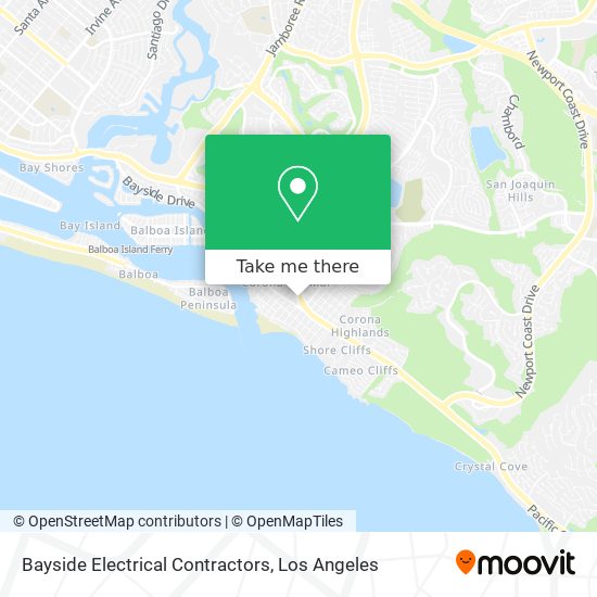 Bayside Electrical Contractors map
