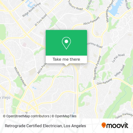 Retrograde Certified Electrician map