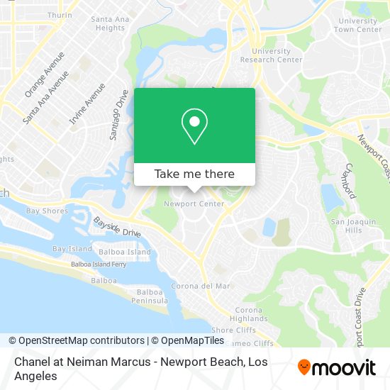Mapa de Chanel at Neiman Marcus - Newport Beach