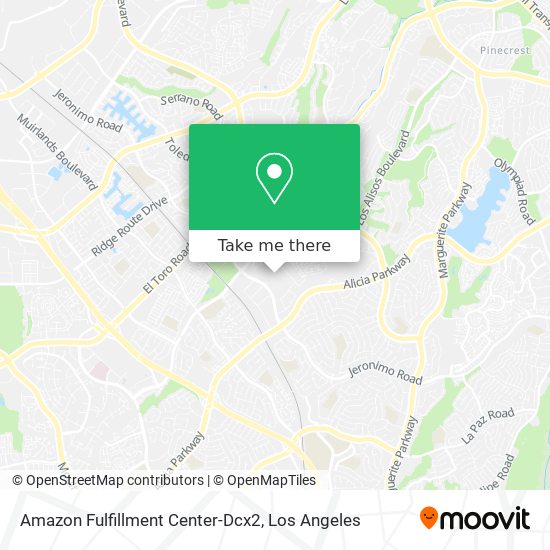 Amazon Fulfillment Center-Dcx2 map