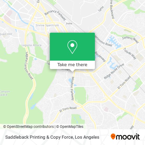 Mapa de Saddleback Printing & Copy Force