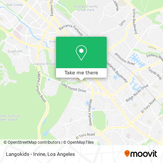 Langokids - Irvine map