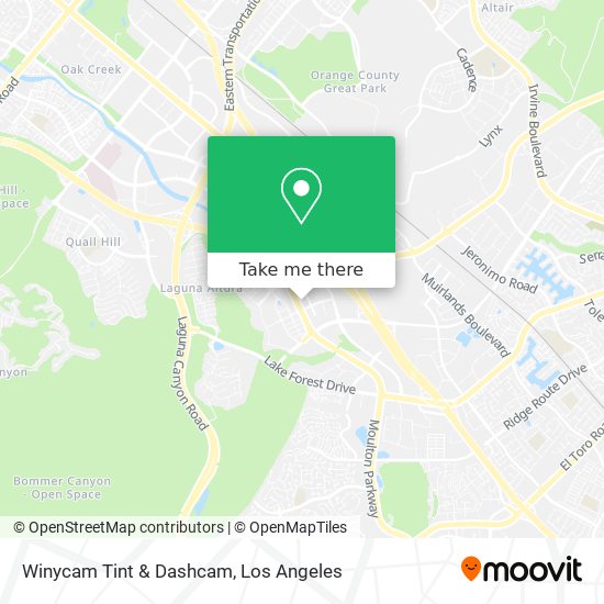 Winycam Tint & Dashcam map