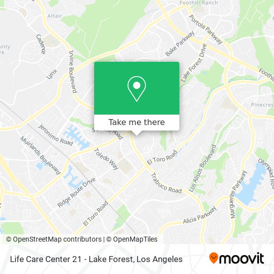 Life Care Center 21 - Lake Forest map