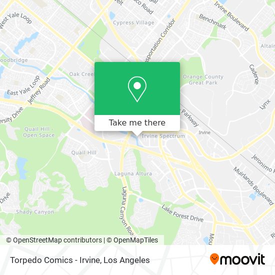 Torpedo Comics - Irvine map