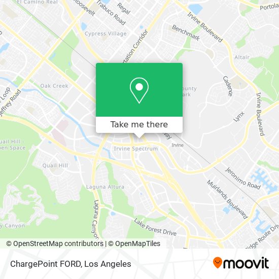 Mapa de ChargePoint FORD