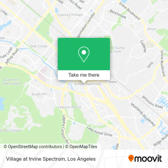 Mapa de Village at Irvine Spectrum