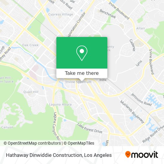 Hathaway Dinwiddie Construction map