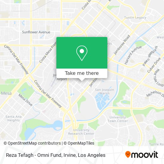 Reza Tefagh - Omni Fund, Irvine map