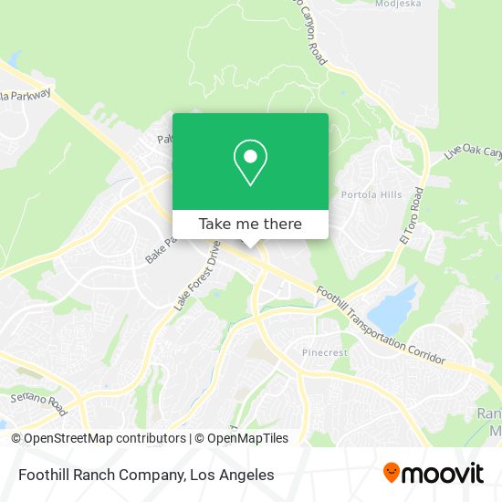 Foothill Ranch Company map