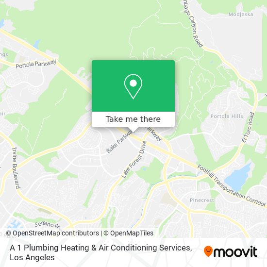 A 1 Plumbing Heating & Air Conditioning Services map