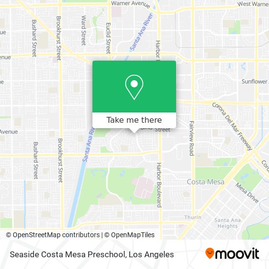 Mapa de Seaside Costa Mesa Preschool