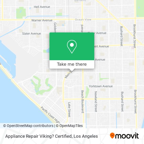 Appliance Repair Viking? Certified map