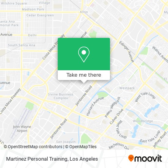 Martinez Personal Training map