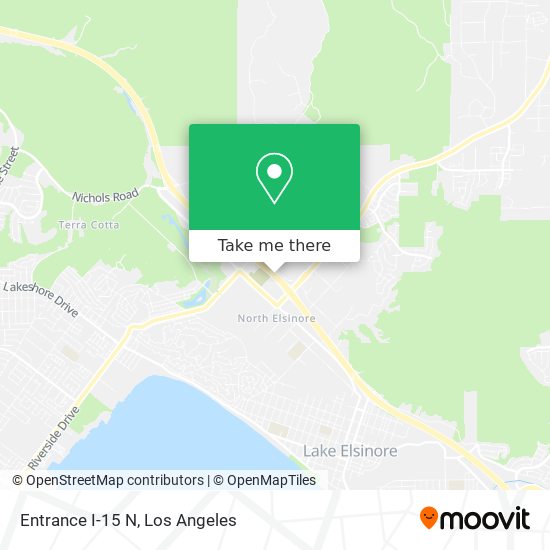 Mapa de Entrance I-15 N